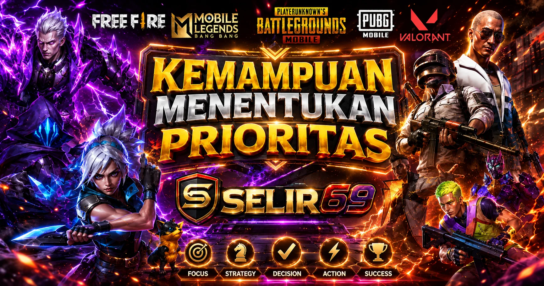 Ilustrasi kontrol layar sentuh dan mekanik dalam E-Sports Mobile SELIR69