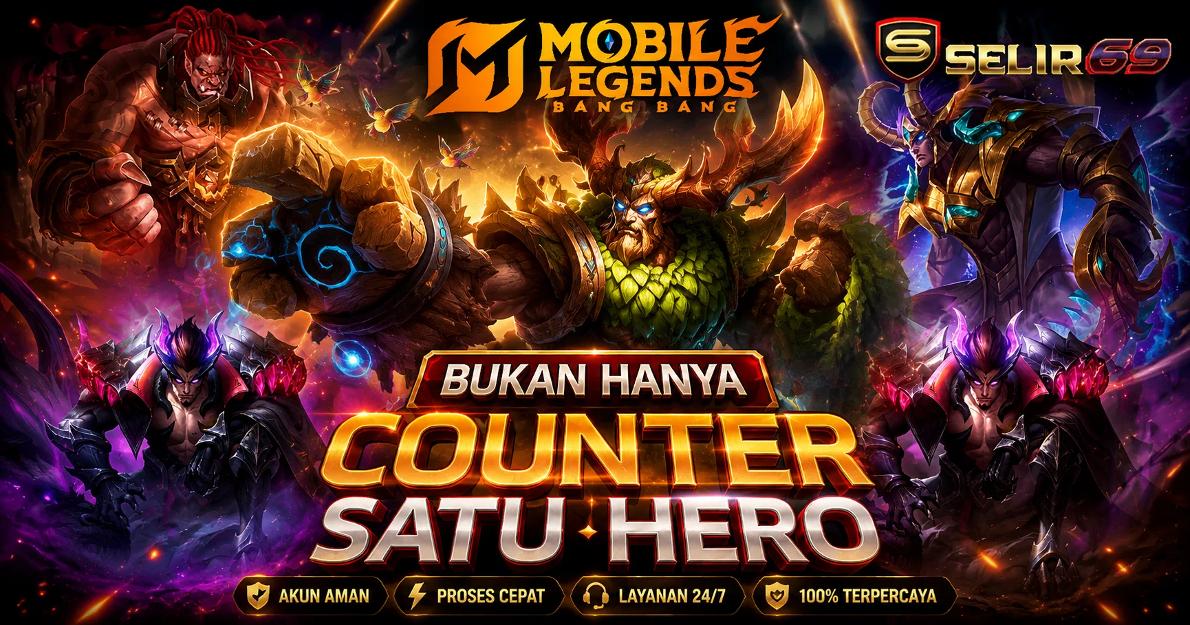 Ilustrasi draft, komposisi tim dan strategi Mobile Legends SELIR69