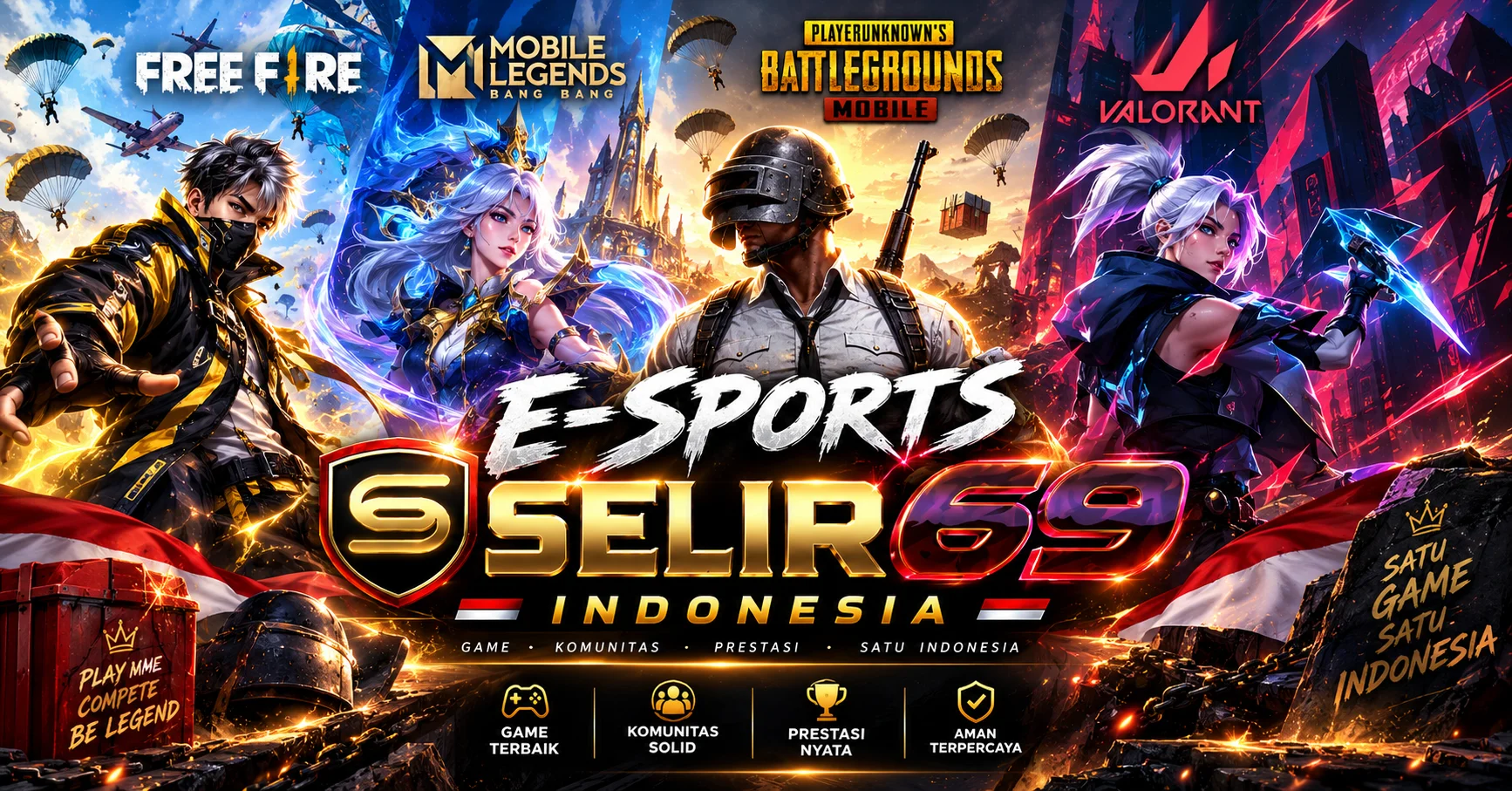 Visual perbandingan MOBA, tactical FPS dan battle royale dalam E-Sports SELIR69