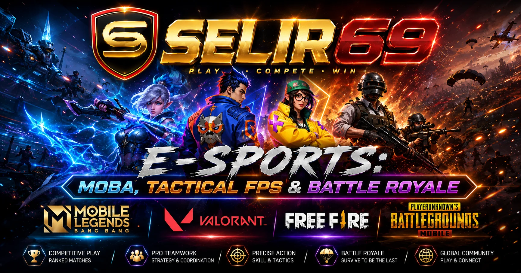 Perbandingan genre E-Sports SELIR69